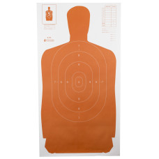 Action Target B-27S Standard Target, Full Size Orange Silhouette, 24