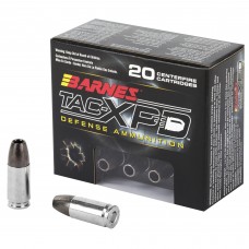 Barnes TAC-XPD, 9MM+P, 115 Grain, TAC-XP, Hollow Point, Lead Free, 20 Round Box, California Certified Nonlead Ammunition 21551